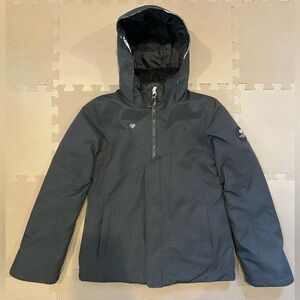 Obermeyer Black Hooded Ski Jacket
